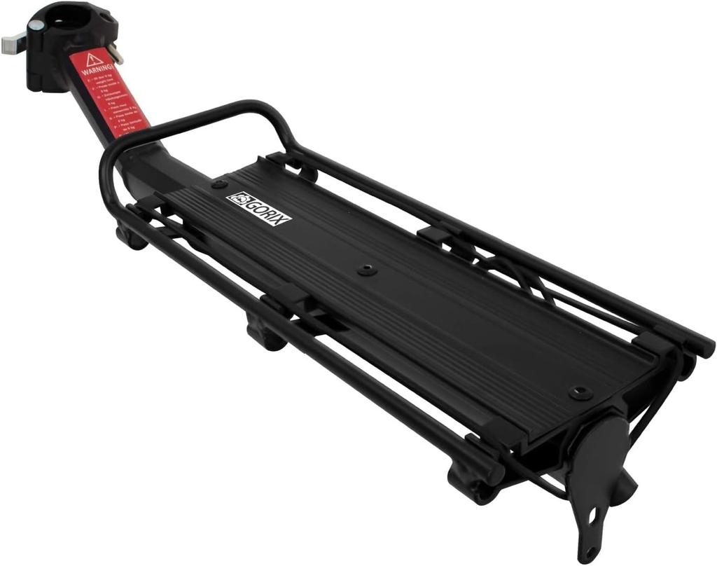 GORIX Bicycle Bed Carrier Seatpost Fixed Bicycle Carrier Cross Bikes and Other Bicycle Rear Carrier Black Frame (GX-671) [Road Bikes, Bicycles]