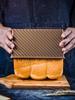 Carbon Steel Rectangle Corrugated Toast Box Mold with Cover Bread Baking Mould Pullman Loaf PanCake Toast Non-Stick Toast Box