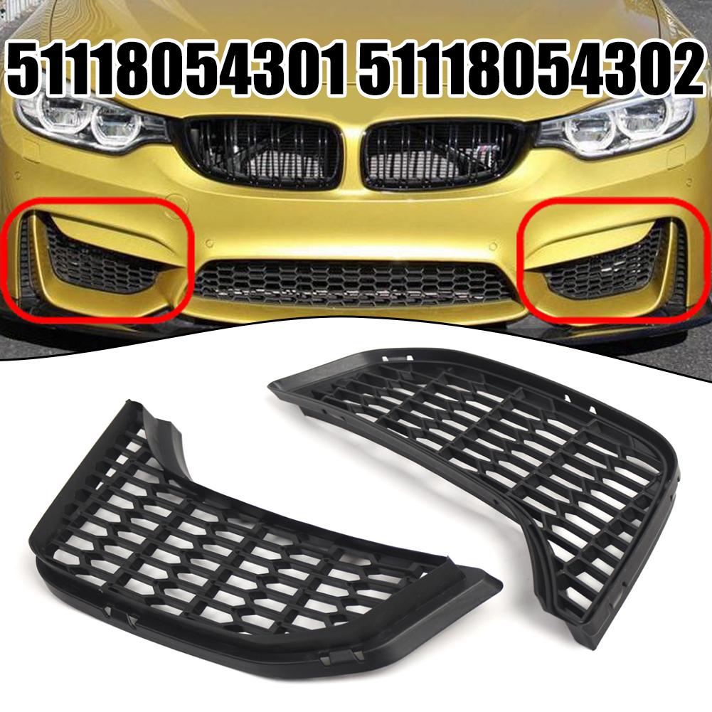 Car Front Fog Light Grill Fit For BMW F80 F80N F82 F83 LCI 2014-2018 51118054301 Car Lower Bumper Anti Insect Net