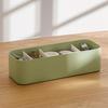 Drawer Storage Box, with Removable Partition Panel Container, Stackable Space Saving Storage Bin for Household