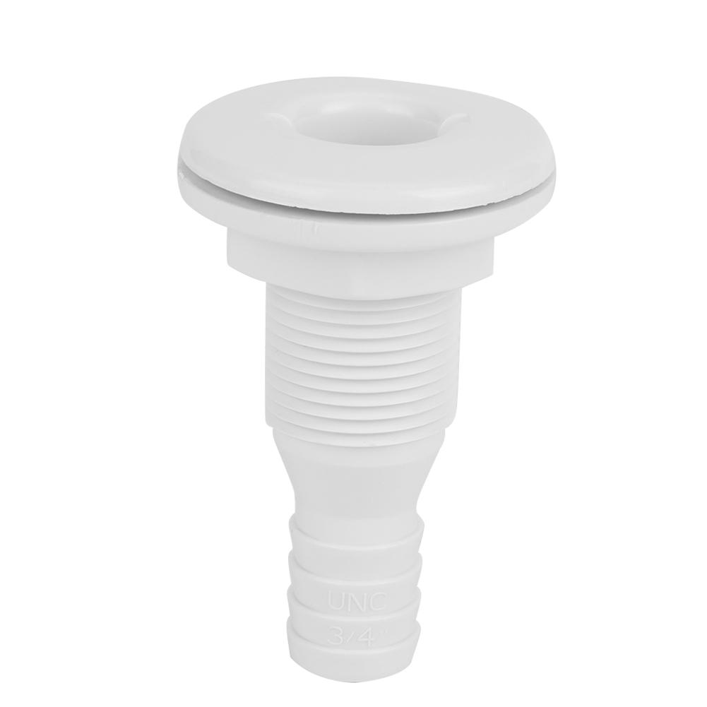 3 4in Plastic Marine Thru Hull Exhaust Fittings Boat Drain Outlet Plug White