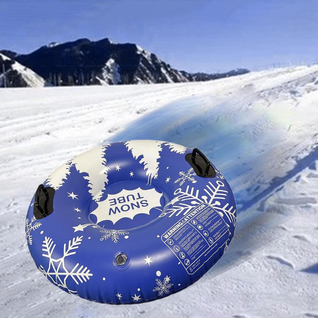 Inflatable Snow Tube Heavy Duty Winter Sledding Toy for Gift Family Women