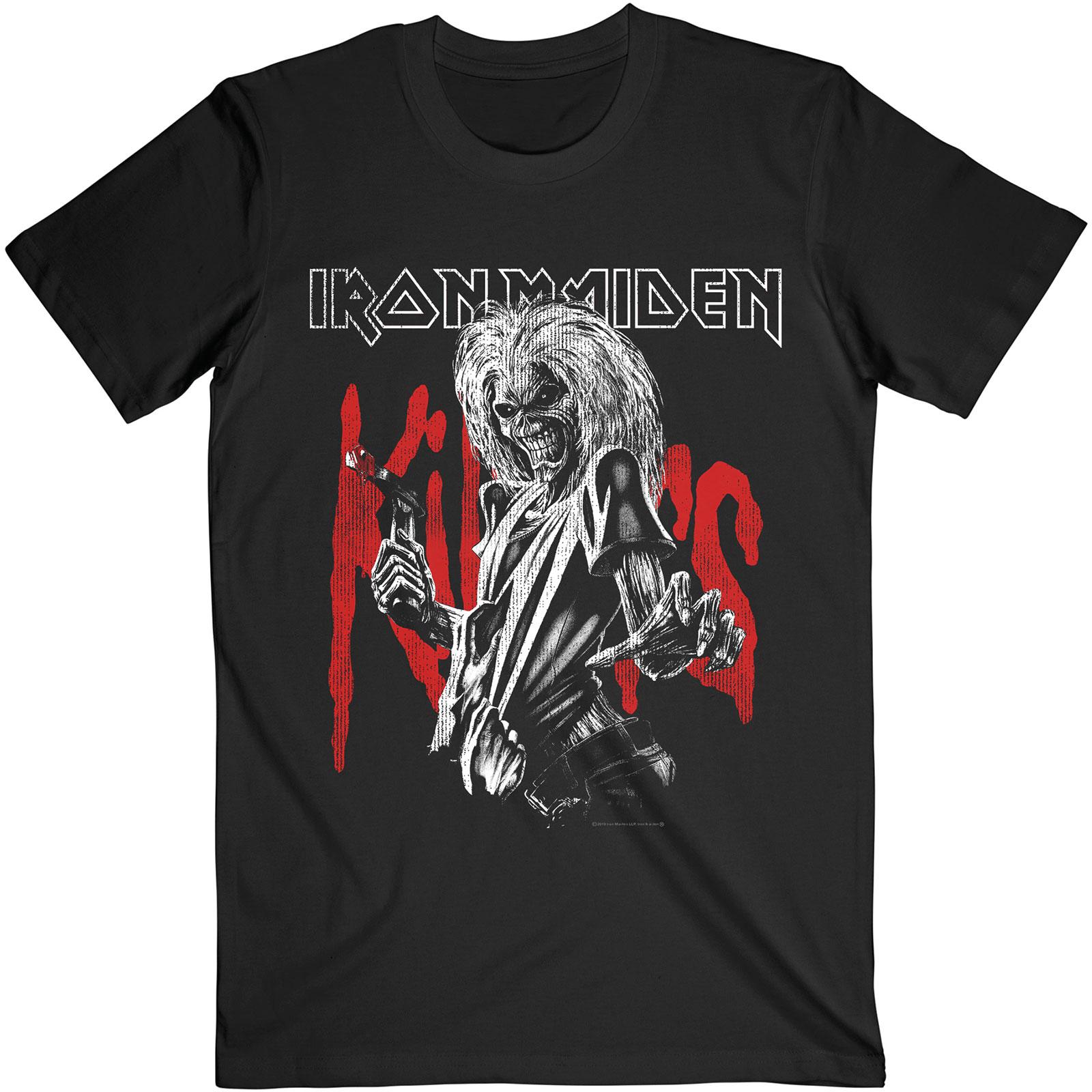 Iron Maiden - Camiseta unisex para adultos Killers Eddie Large Graphic Distress XXL negro