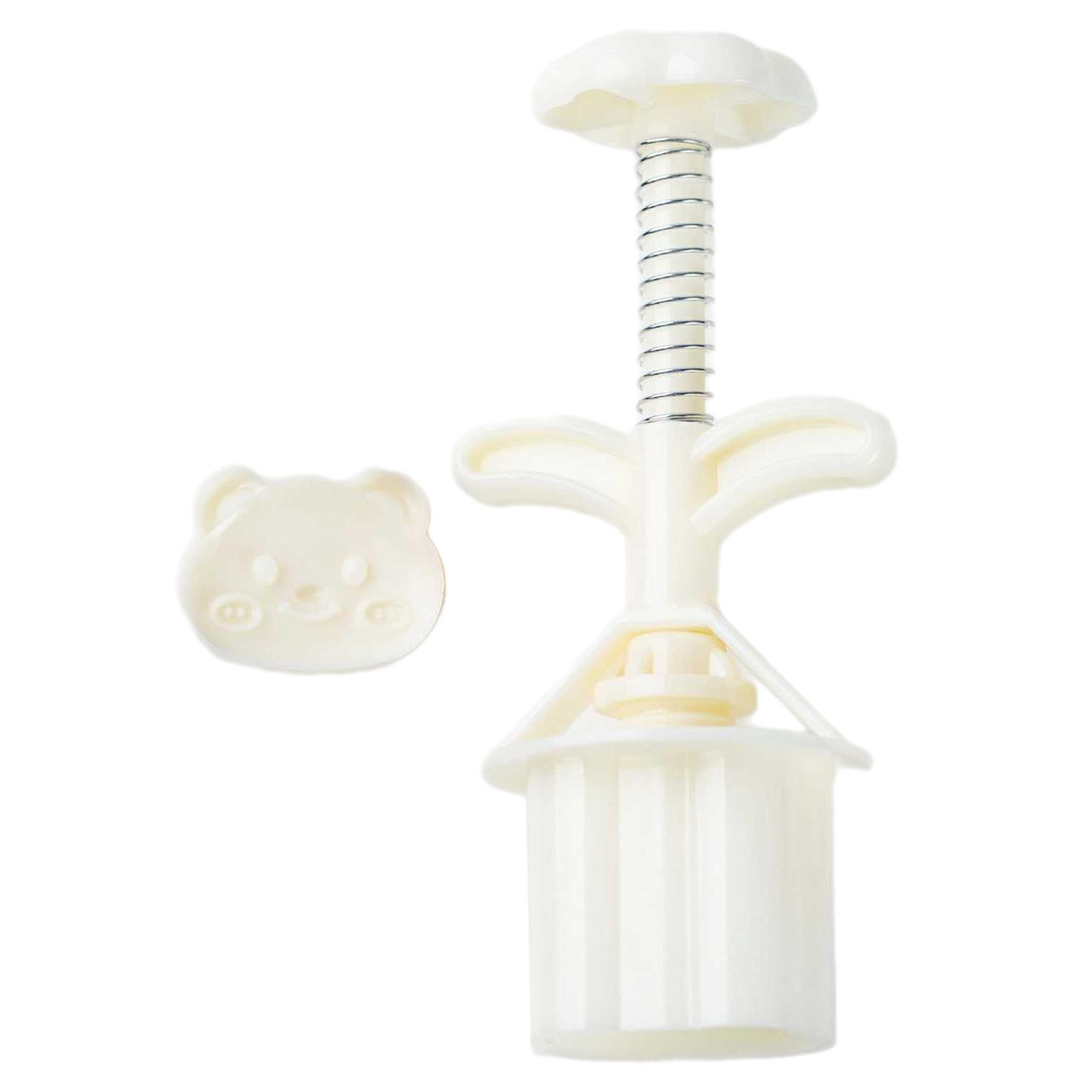 

Cookie Stamp 3D Bear Shape Moon Cake Molds Hand Pressure Moon Cake Maker Baking Tool for MidAutumn Festival Enduring