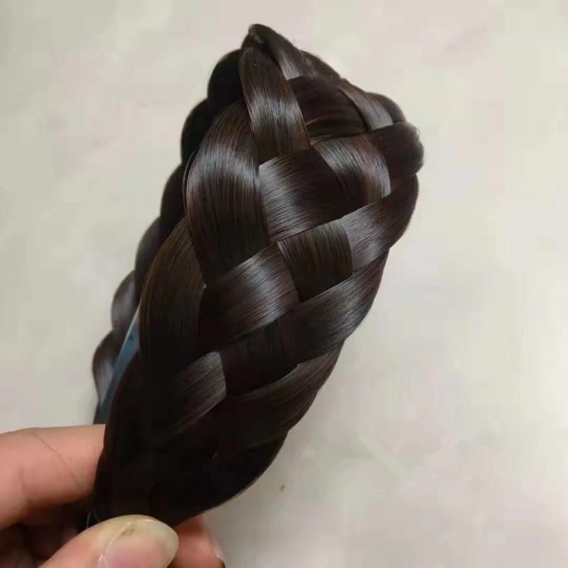 

Элегантная плетеная повязка на голову ручной работы для женщин - Широкий гребень с зубьями против скольжения, аксессуар для волос с дизайном натуральной скрученной косы