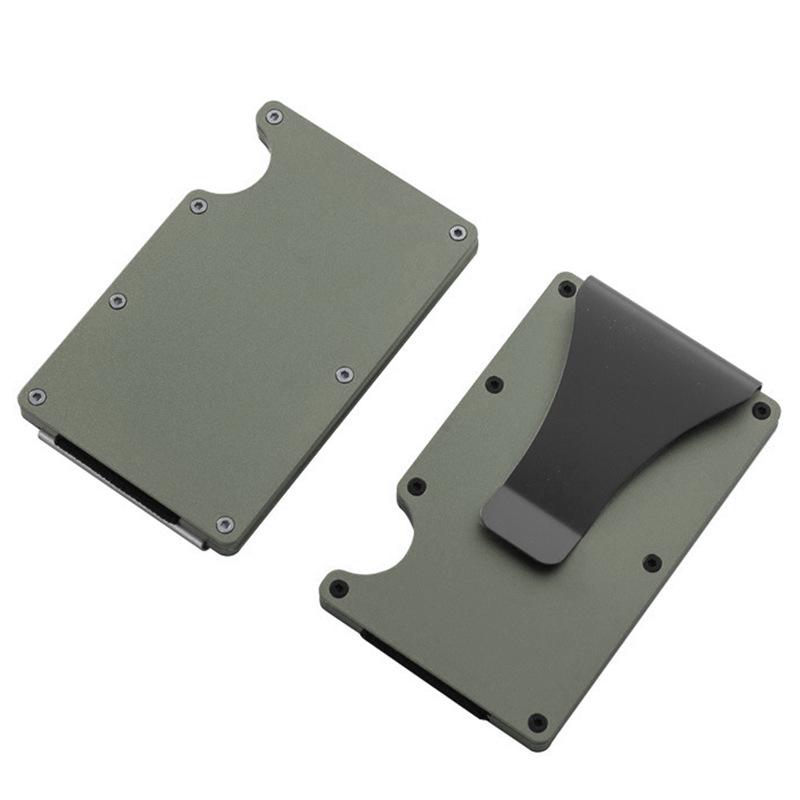 Mehrfarbiger Aluminium RFID-Kreditkartenhalter - Anti-Magnetisch, Großes Fassungsvermögen, Anpassbares Laserdesign