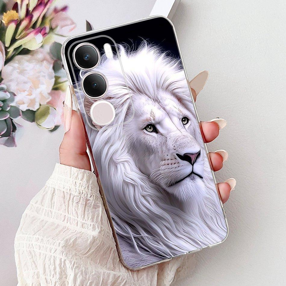 For Vivo Y19S V2419 Cool Dragon Tiger Painting Phone Case For Vivo Y19s Y 19S 4G Soft Silicone TPU Cases