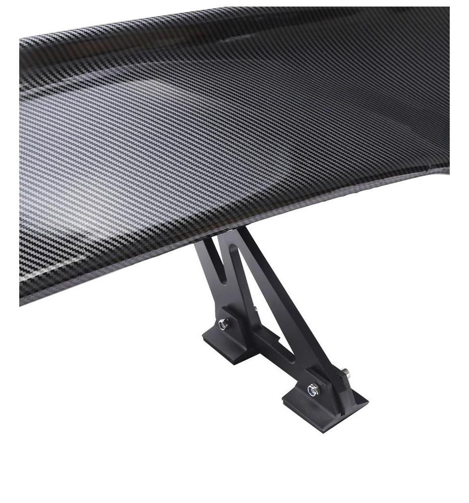 GT Universal Perforated Rear Spoiler Kit: Includes Bracket, Wind Deflector, Roof Spoiler, Rear Diffuser, Side Skirts, and Front Lip.