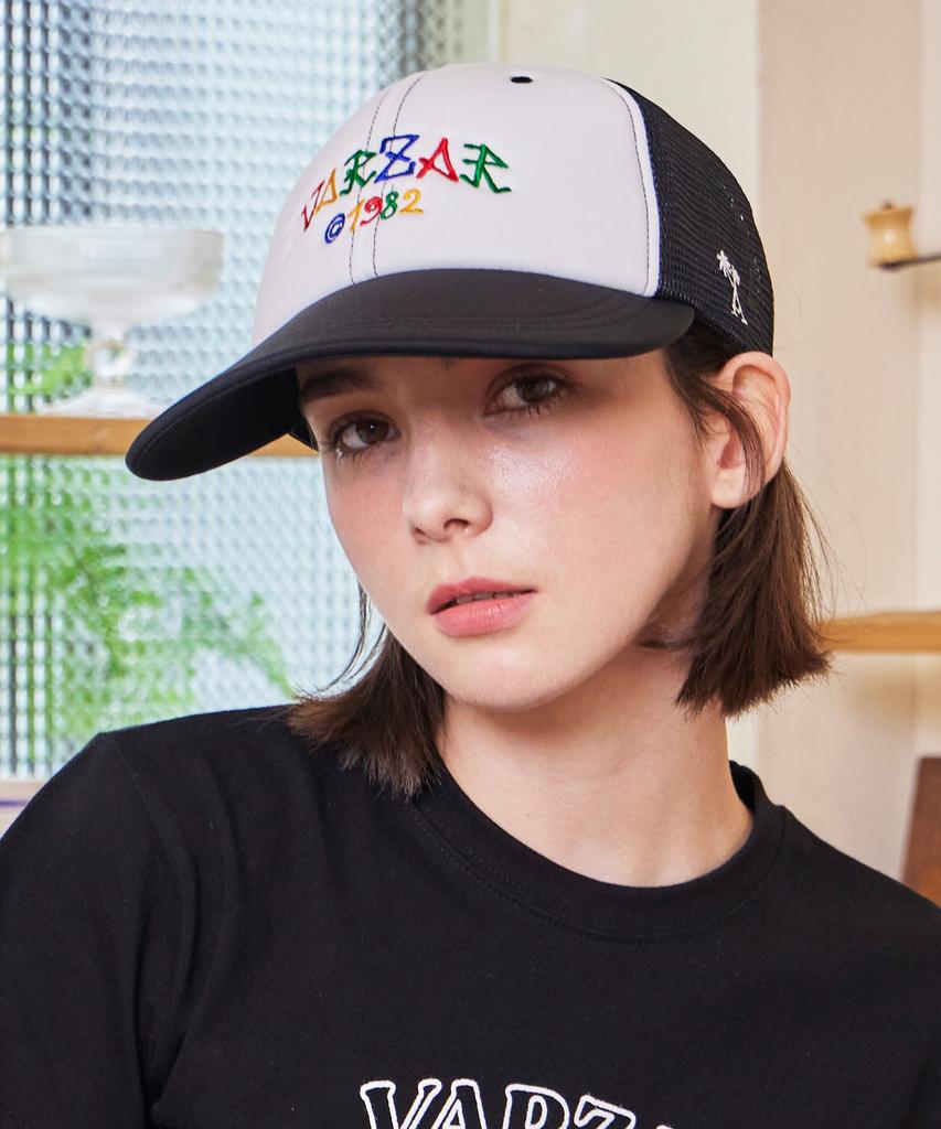 Bajal Palm Tree Logo Ordinary Mesh Cap Black