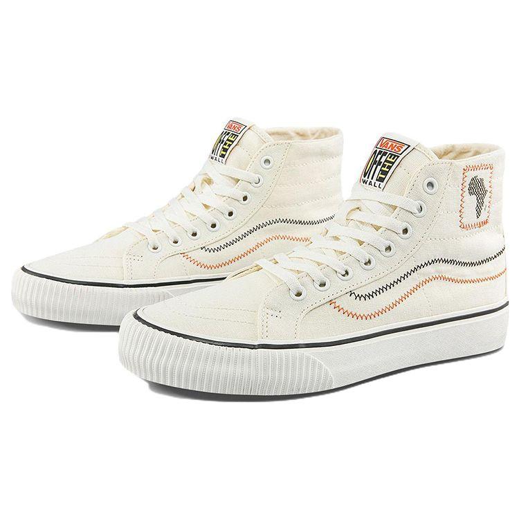 Vans Juju Surf Club X Sk8 38 Decon Vr3 Sf Canvas Classic Casual High-Top Skate Shoes Unisex Sneakers White VN0A4BX6YQ1