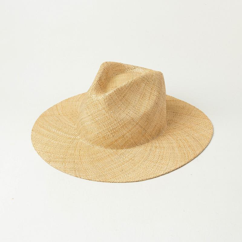 2020 Wide Brim Straw Fedora Hat Fine Braid Precious Grass Summer Hat for Women Fashion Jazz Beach Panama Hat Kentucky Derby Hat