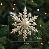 Christmas Ornaments Plastic Glitter Gold Snowflake/Reindeer/Angel Hanging Ornaments for Xmas Tree Winter Decoration