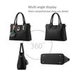 NICOLE & DORIS Women's Tote Bag and Handbag Set, Shoulder Bag, Crossbody Bag, Wallet, and Pompom Charm. Large Capacity, Stylish, Waterproof, PU