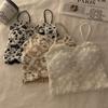 Design Sense Thin Lace Camisole Small Vest For Women Integrated Chest Pad Hot Girl Outer Wear Beautiful Back Short Bandeau Top