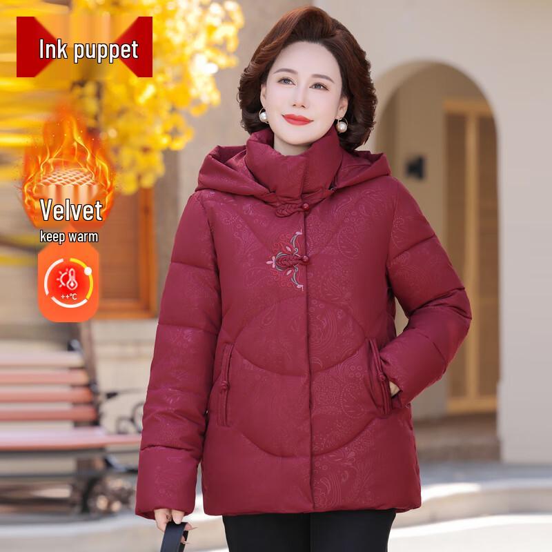 

Women s 2025 Winter Thickened Warm Cotton Padded Jacket 3XL (110-125 lbs)