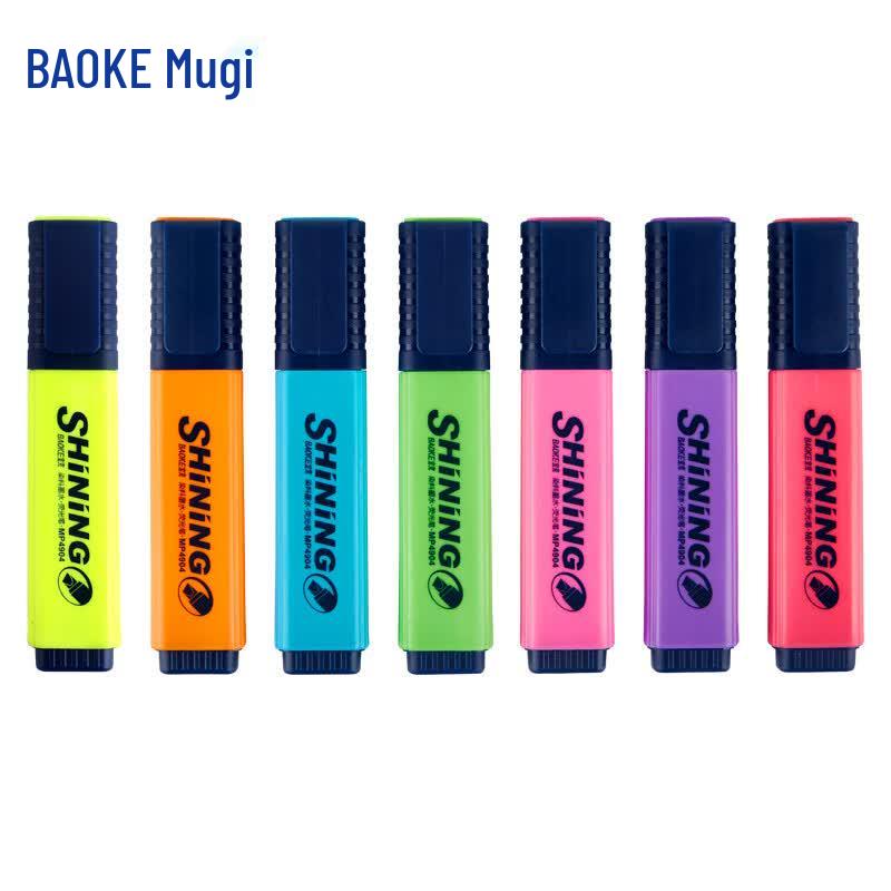 Baoke MP4904 Chisel Tip Highlighter & Gel Pen Set