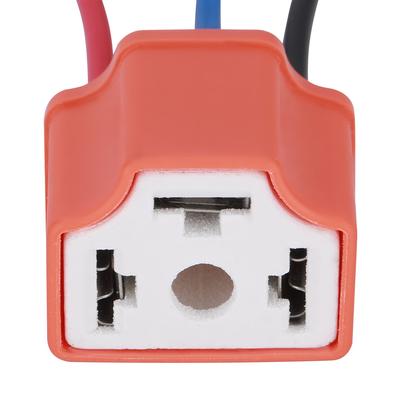 H4 / 9003 Female Ceramic Hdlamp Wiring Harness Plug Socket Connector Adapter Filament Wire