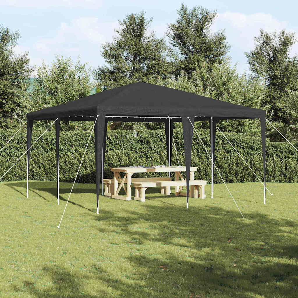 Party Tent Anthracite 400 X 400 X 266 Cm Polyethylene and Steel