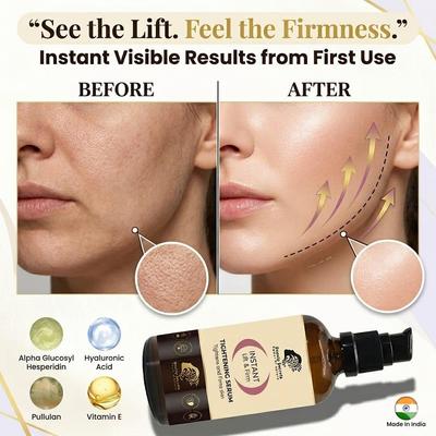 Beauty Secrets Sofort-Gesichtsstraffungs-Serum | Hautstraffendes und Anti-Aging-Serum für Frauen und Männer mit Retinol und Hyaluronsäure | Reduziert Wr