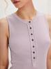2026 Damen Sommer Ärmelloses V-Ausschnitt Einfarbiges Slim Fit Top