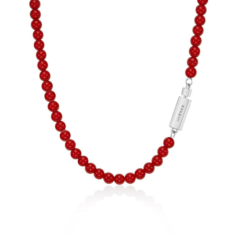H Edition (W) Ball Red Jade Bead Necklace Hl6N46627Wb420