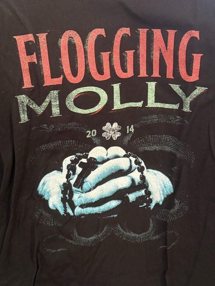 Flogging Molly Band Green 17 Tour Adult Unisex T-Shirt Full Size UU963