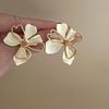 Silver Needle Retro Flower Stud Earrings - High-End Luxury Design for Women