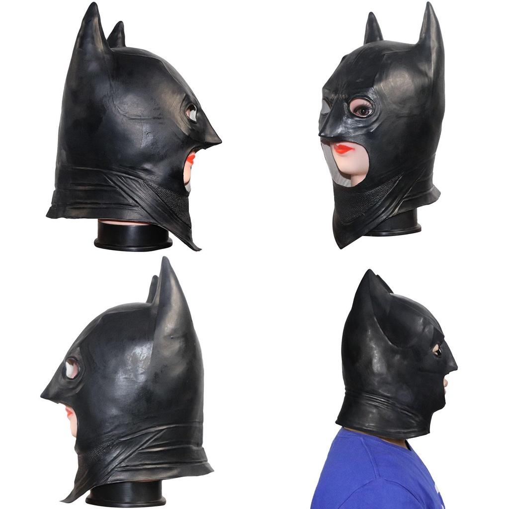 High-end Movie Classic Headgear Black Night Prince Latex Batman Mask Dark Knight Theme Prank Mask