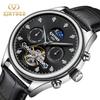 KINYUED Factory Hot Selling Quartz Watches Life Waterproof Wristwatch Men Tourbillon Movement for Men