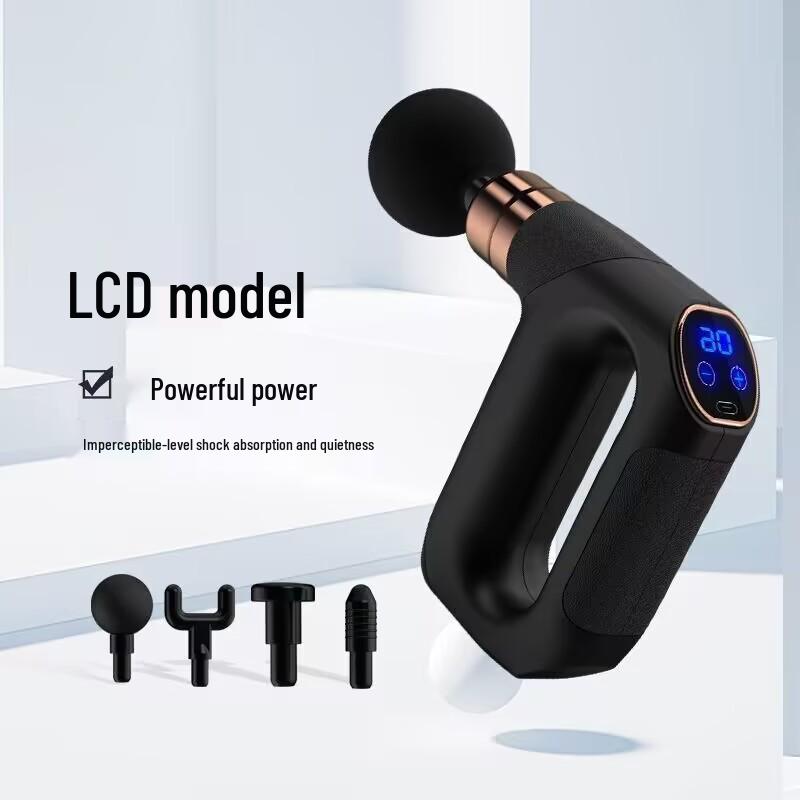 821 Dual-Head Fascia Gun: Electric Muscle Relaxation & Fitness Massager