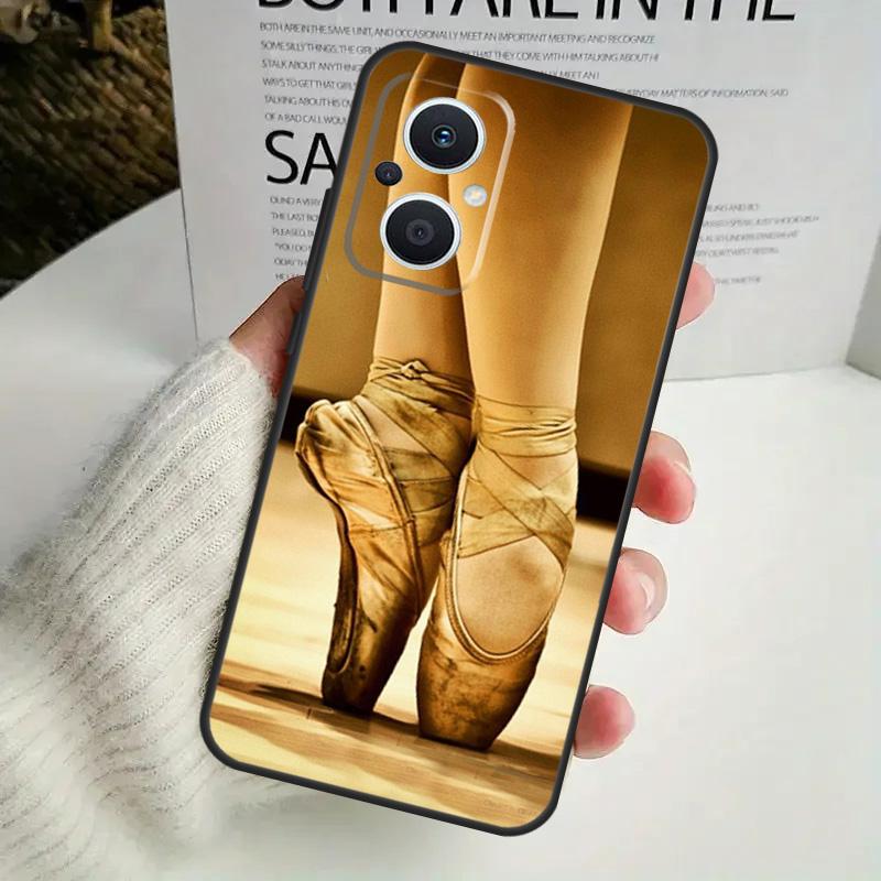 Ballet Ballerina Shoes Pointes Phone Case For OPPO Reno 8 7 Lite 8T 11 12 13 14 14F 10 Pro OPPO Find X8 X6 X5 X9 Pro Cover