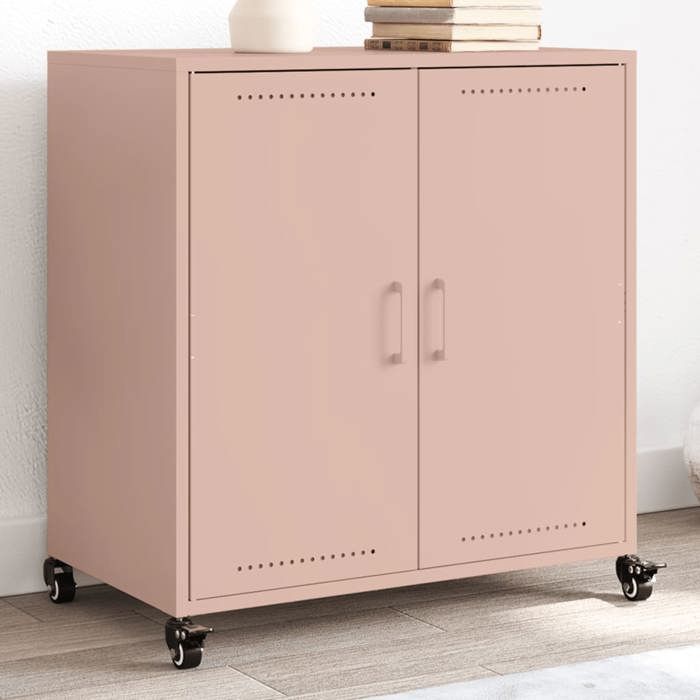 VidaXL Buffet, Cabinet with Door, Cupboard with Storage, Living Room Organizer, Home Interior, Pink 846657