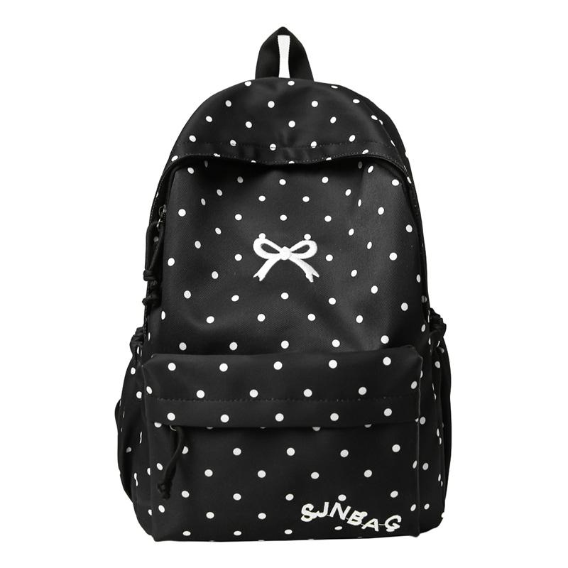 

Campus Schoolbag Student Polka Dot Backpack Large Capacity Women s Backpack