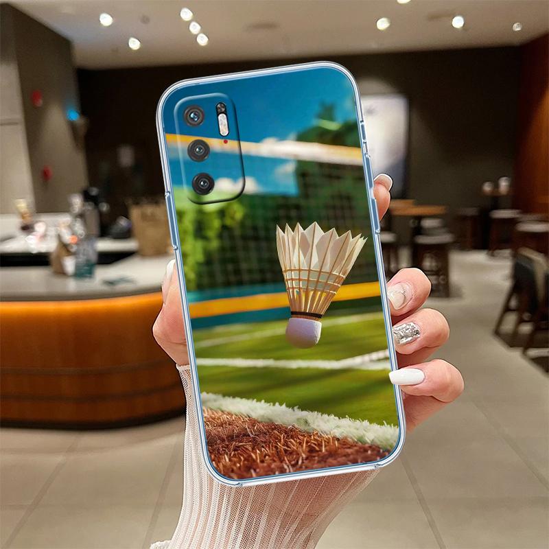 

UP11 Badminton Sports Transparent Phone Case for Motorola Moto G40 G04 G05 One Ace Action Fusion + Plus Hyper Macro Vision Zoom Motorola One Fusion