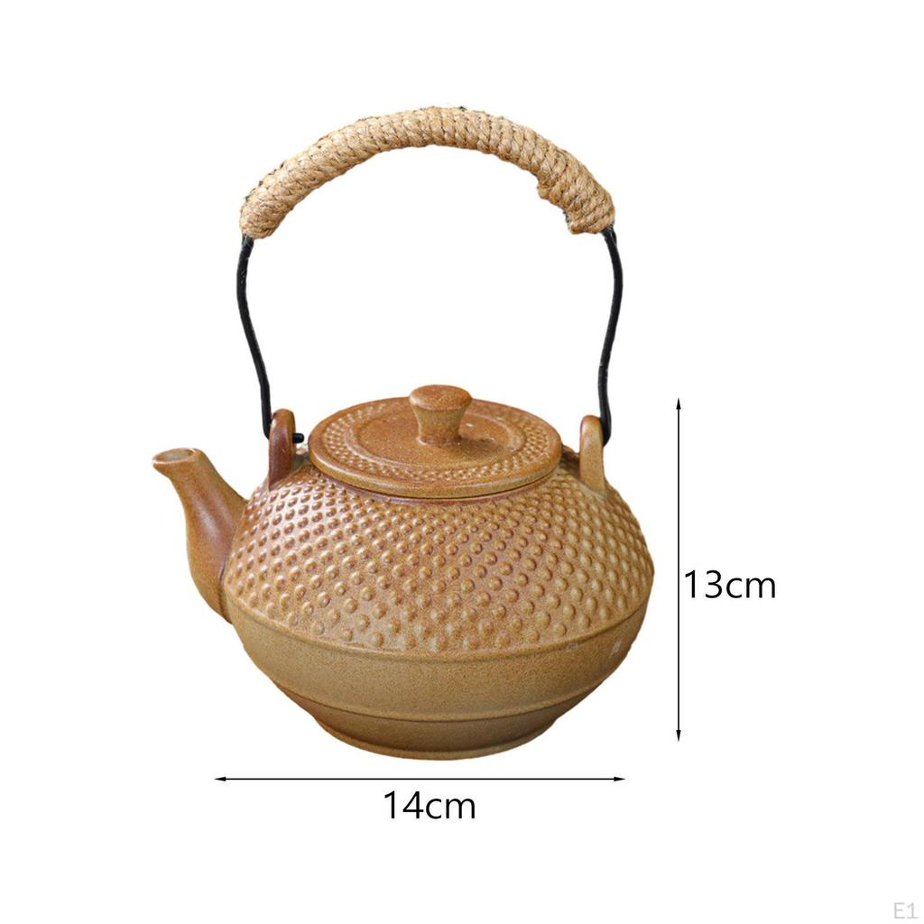 300ml Ceramic Teapot for Boiling Water Rustic Tea Lovers Gift Teakettles Maker Hotel