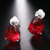 Pear Drop Clip On Earrings Colorful Party Wedding Earrings for Women Fashion Jewelry