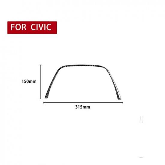 For Honda Civic 8th 2006-11 Carbon Fiber Speedmeter Upper Cover Trim Sticker