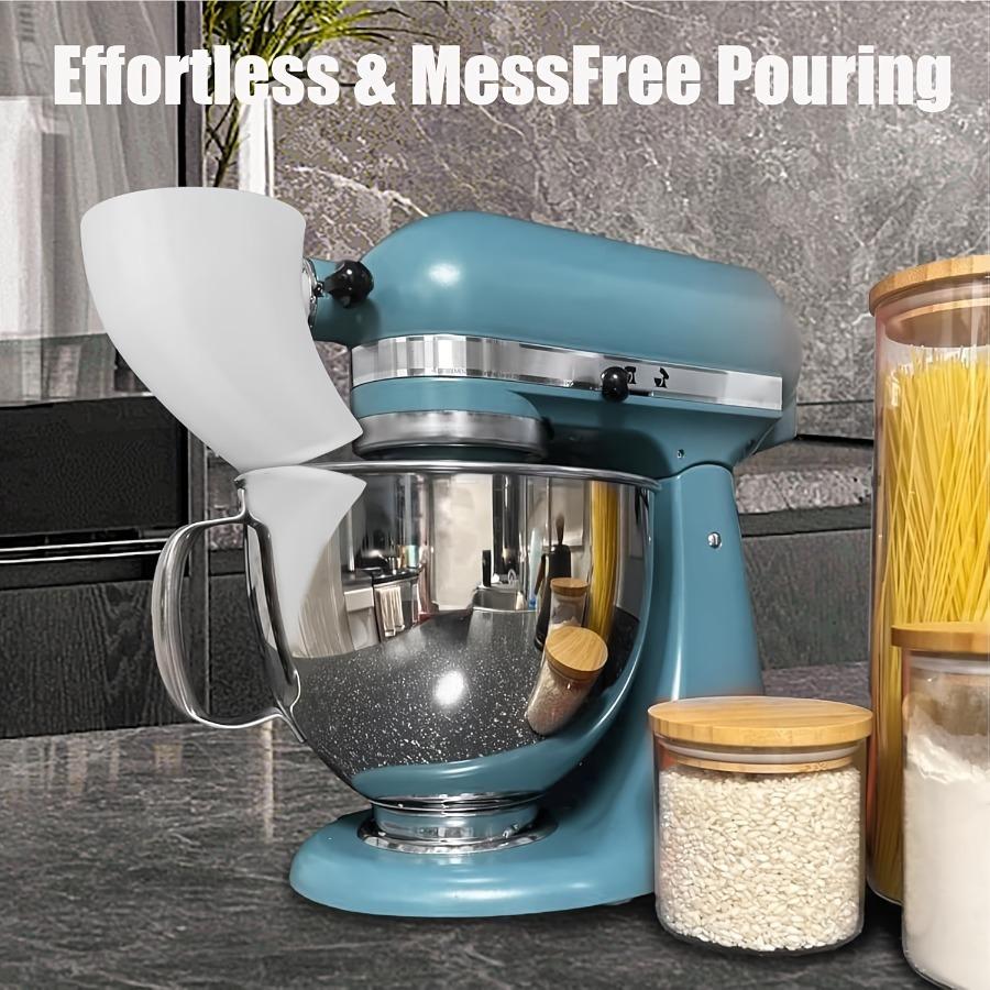 Flour Funnel Compatible with KitchenAid Mixers, Flour Funnel Accessory Suitable for Quart-sized Stand Mixers, Kitchen Baking Tool