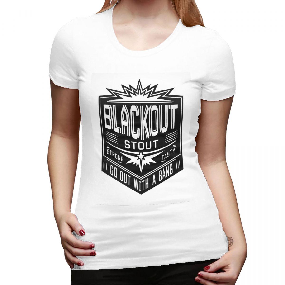 

Deep Rock Galactic Black Out Stou TShirt for Women Crew Neck Streetwear T Shirts Womens Tees Short Summer Clothes Tops S
