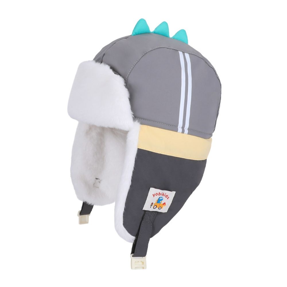 Polyester Cartoon Trapper Hat Thick Kids Earflap Hat Cute Dinosaur Winter Hat  Aged 4-10 Years