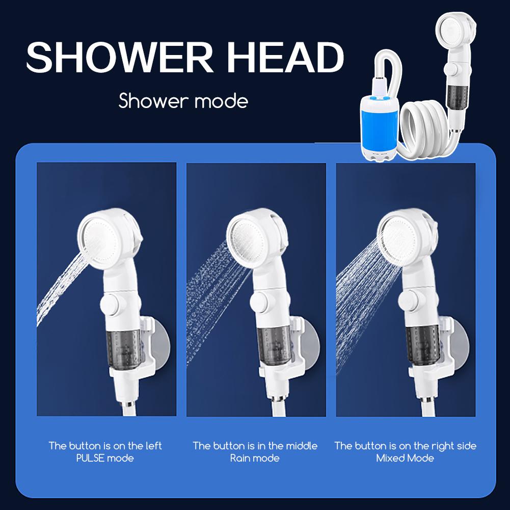 Portable Camping Shower Pump,Usb Rechargeable Electric Shower,Adjustables Mode Compact Camping Pumps For Outdoor Camping