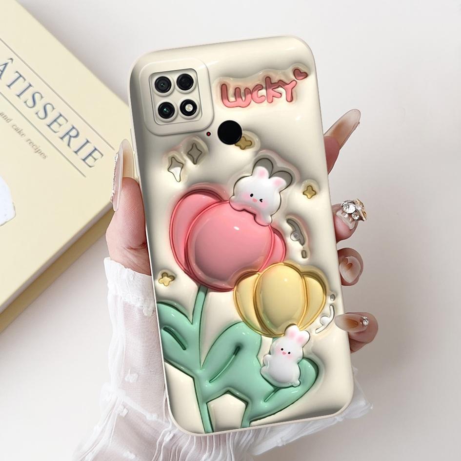 For Xiaomi Poco C40 Case 220333QPG Fashion Daisy Flower Graffiti Soft Silicone Shockproof Back Cover For Poco C40 PocoC40 Bumper