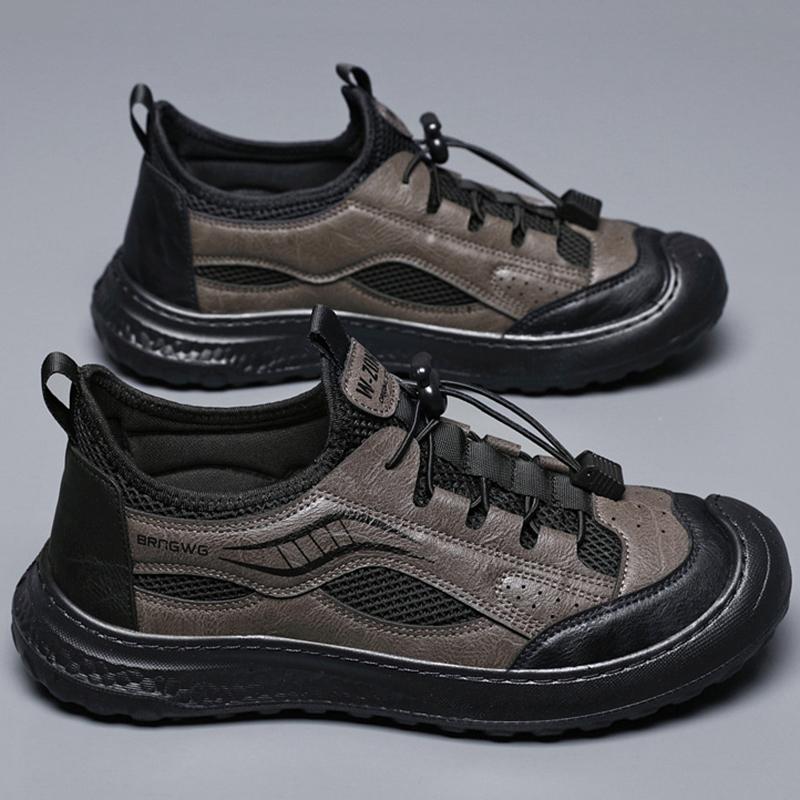 Fashion Men's Running Walking Mesh Slip On Shoes Fashion Casual Sneakers Outdoor Breathable Athletic Gym Lightweight Men Tennis Footwear