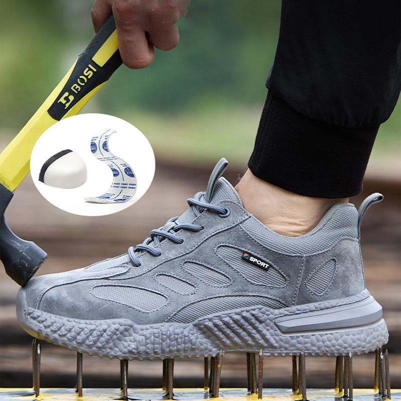 Sicherheitsschuhe Herren Zehenschutzkappe Verbundstoff Isolation 6Kv Arbeitsschuhe Leichtgewicht Komfort Schutzschuhe Durchstichsichere Arbeitsstiefel Herren