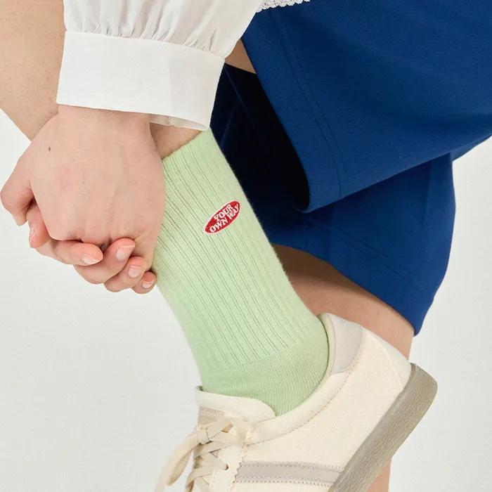 Own Way Crew Socks - LIME