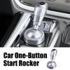 Car Push Start Button Cover Rocker Ball, Decorative Cool Knob Ignition Starter For Women Men Auto Truck Interior Decor Accessory