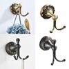 Decorative Brass Entryway Coat Hook Heavy Duty Metal Wall Mounted Hangers Simple Installs for Jackets Bags Homes Office