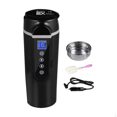 Car Heating Cup 24V/12V Traveling Kettle LED Display Travel Coffee Mugs Warmer Electric for