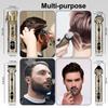 Hatteker Hair Trimmer Professional Hair Clipper Metal Hair Cutting Machine Electric Cordless Rechargeable Trimmer 2 Piece Set for Men