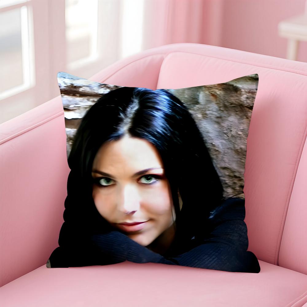 American Sexy Singer Evanescence AAmy Lee Cushion Cover Pillow Case Soft Skin Friendly Fabric Concealed Zipper 30X30cm